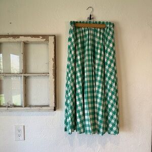 A New Day Pleated Gingham Skirt - Medium